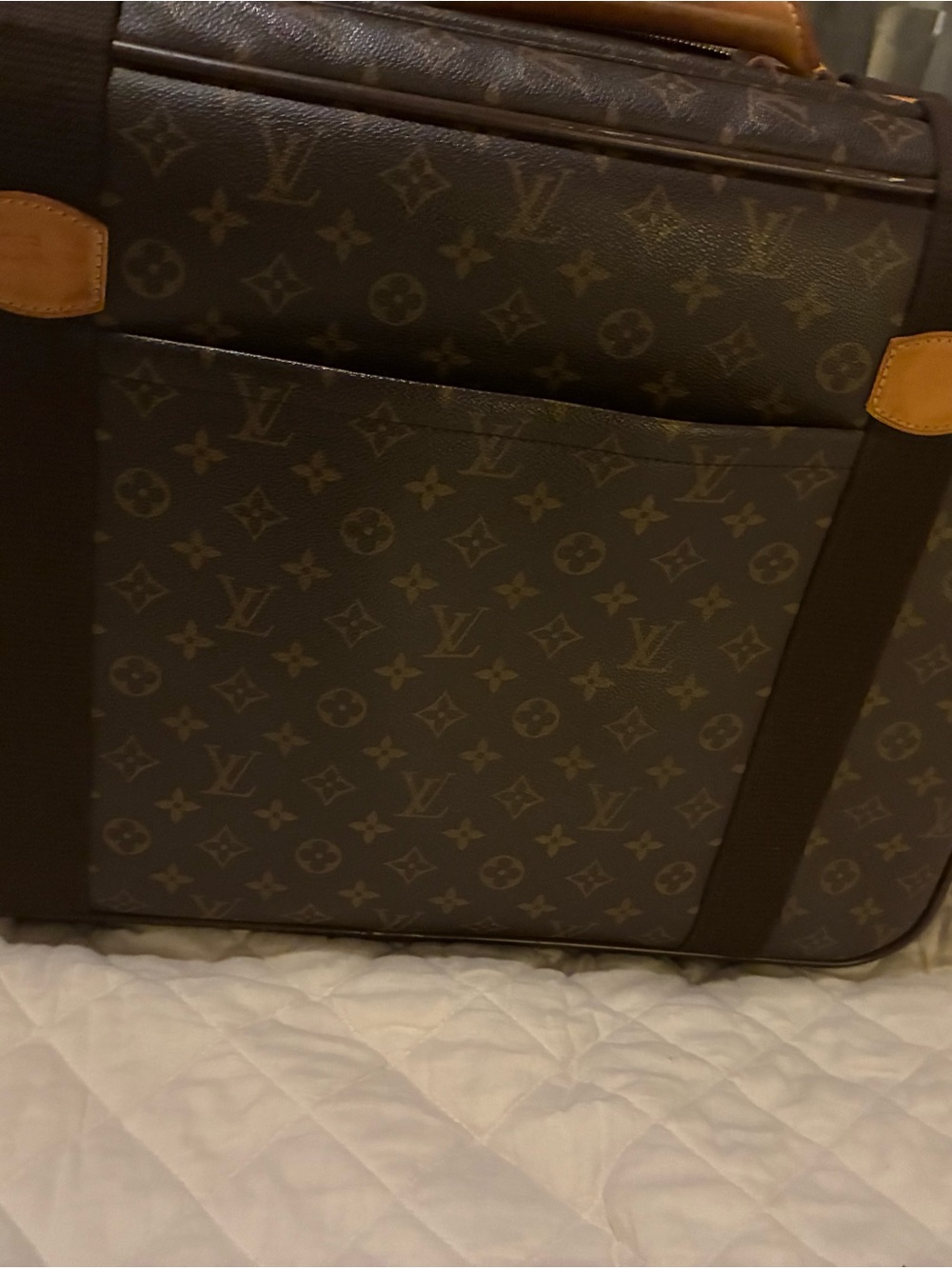 Louis Vuitton Brown Leather Travel Tag and Strap - Picture 5 of 7